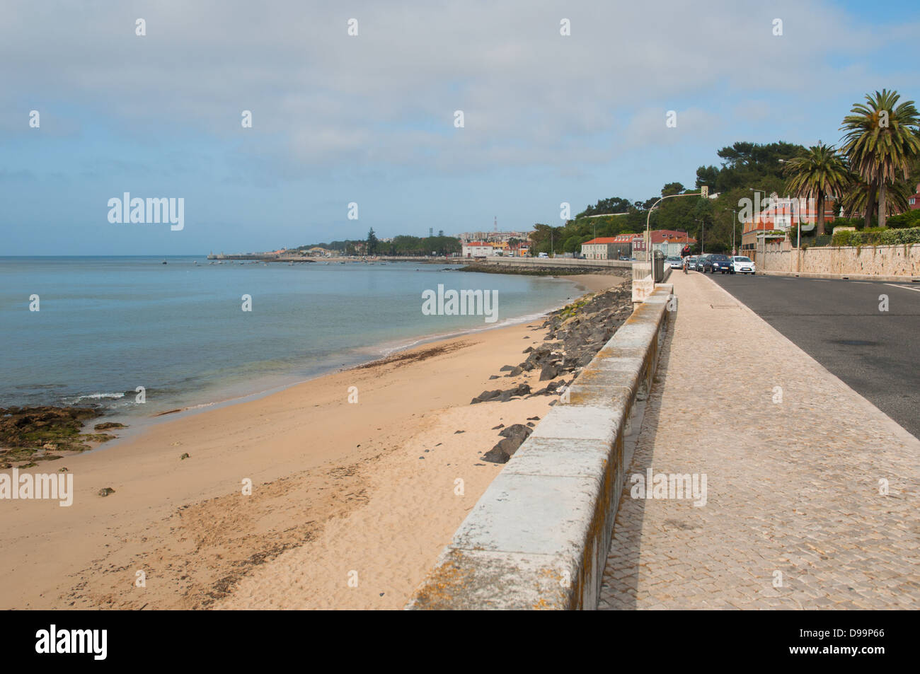 Strada costiera a Lisbona Foto Stock