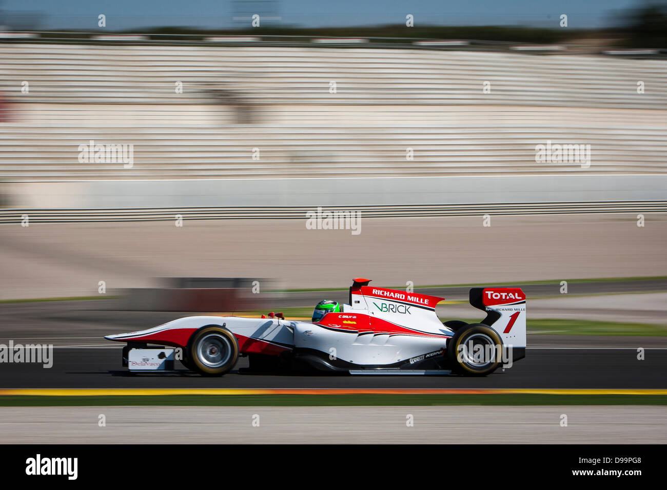 Valencia, Spagna. Il 15 giugno 2013. Prove Libere Qualifiche per il round 2 del 2013 GP3 Series. Circuito Ricardo Tormo. Valencia Spagna. #1 Conor Daly (USA) - ART Grand Prix - si qualifica in pole. Credit: Azione Plus immagini di sport/Alamy Live News Foto Stock