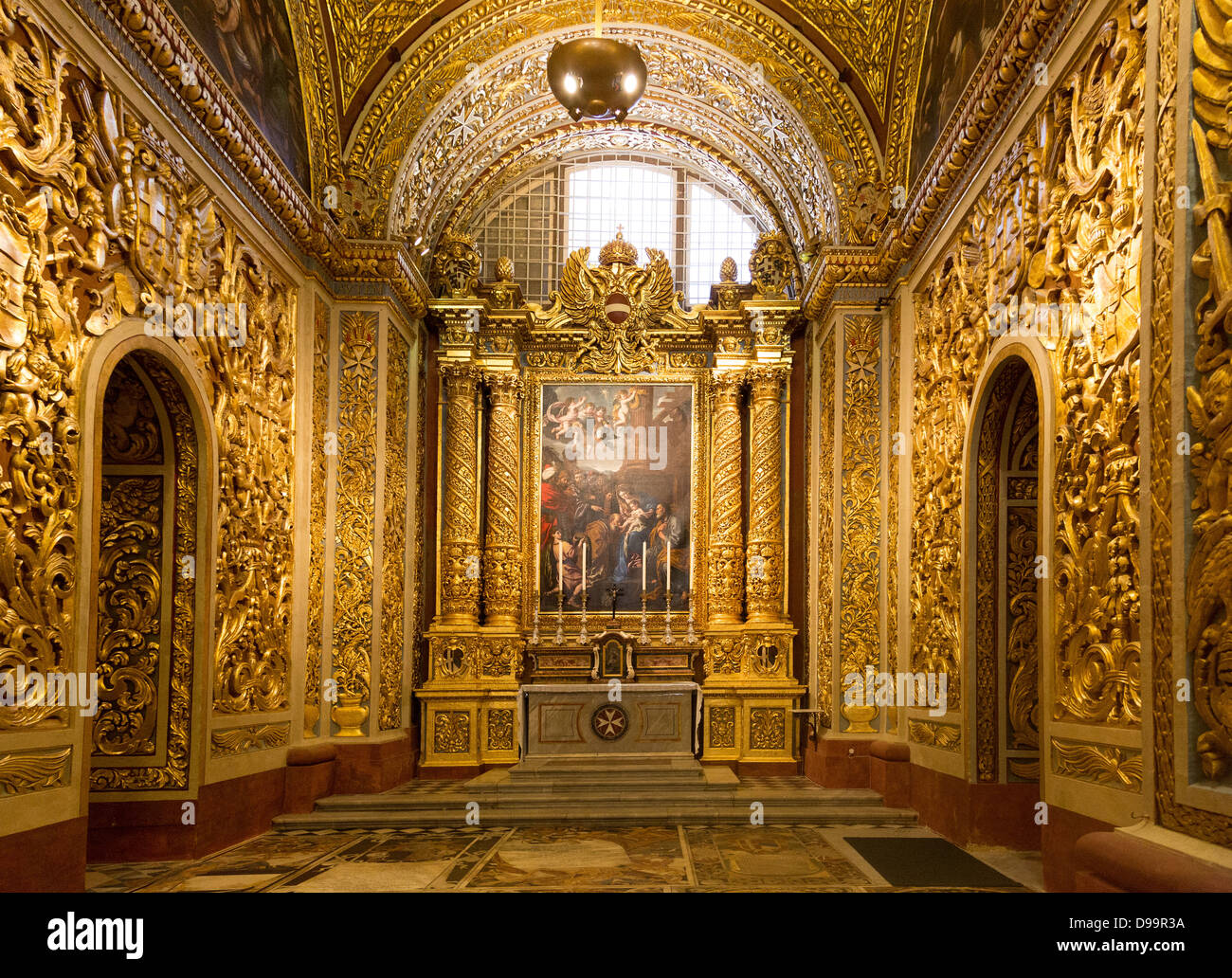 Cappella del langue di Germania, Co-Cattedrale di San Giovanni a La Valletta. Malta Foto Stock