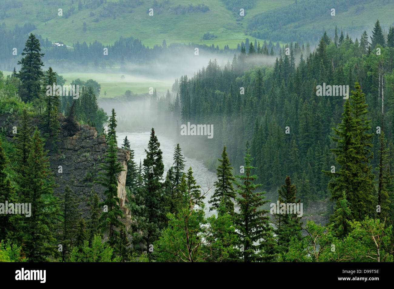 Highwood fiume vicino a Longview Alberta Canada Foto Stock