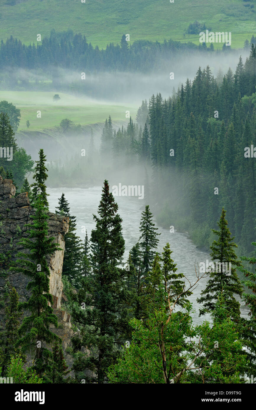 Highwood fiume vicino a Longview Alberta Canada Foto Stock