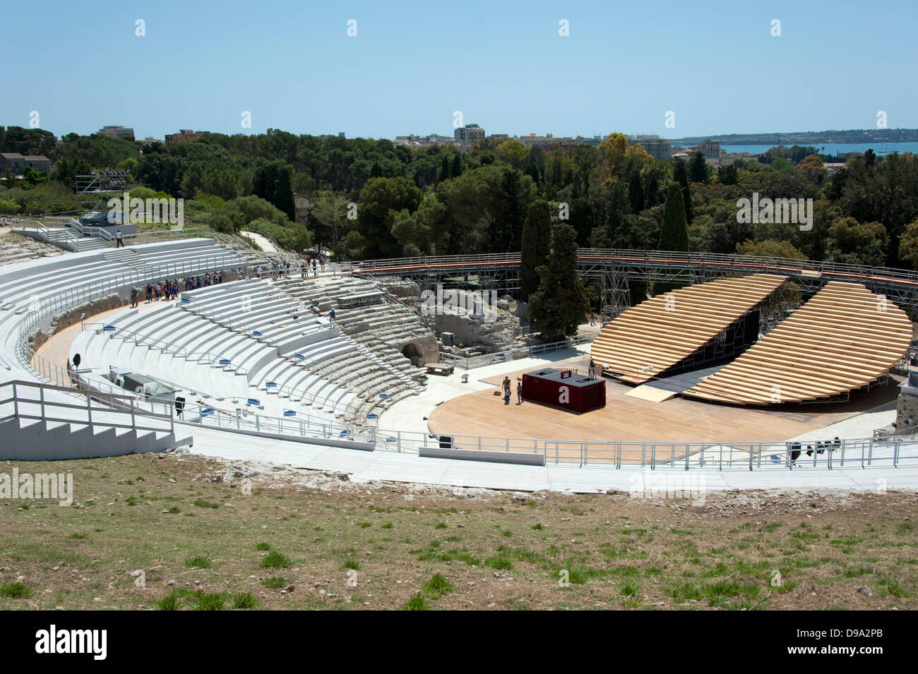 Teatro Greco di Siracusa, Sicilia, Italia , Griechisches Theatre, Syrakus, Sizilien, Italien, Siracusa, Archaeologischer Park Neapo Foto Stock