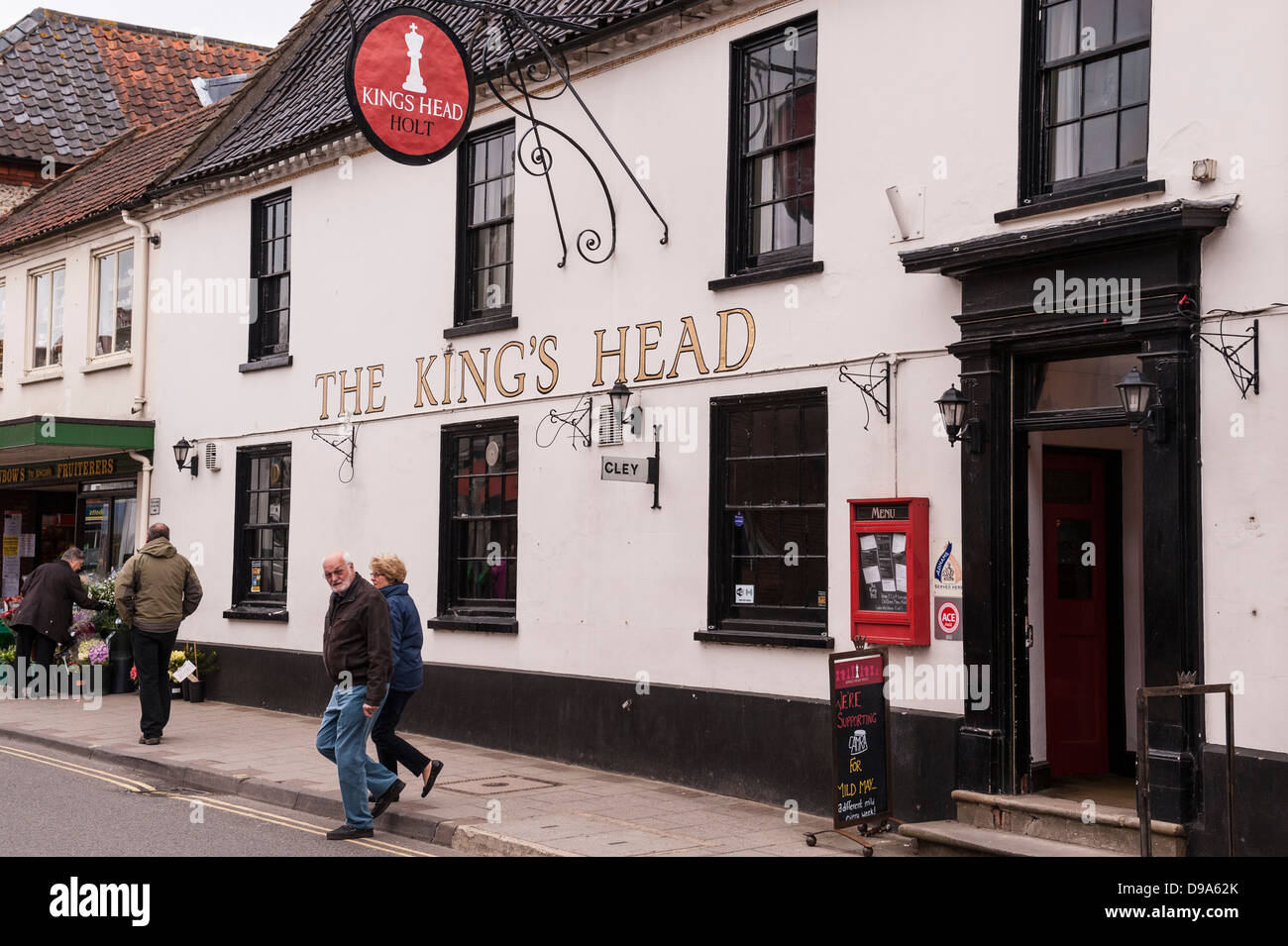 La King's Head Pub in Holt , Norfolk , Inghilterra , Inghilterra , Regno Unito Foto Stock