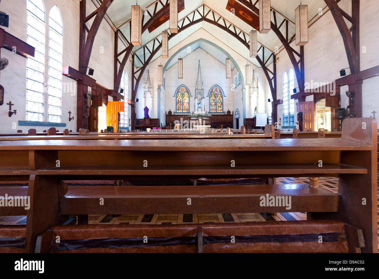 Interno della chiesa Foto Stock