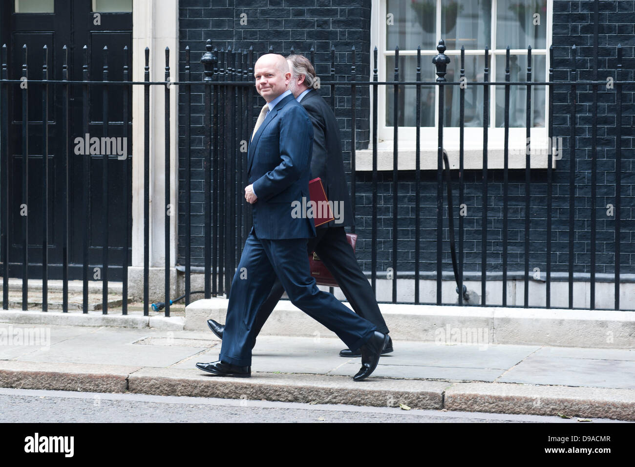 London, Regno Unito - 16 Giugno 2013: Segretario di Stato per gli Affari Esteri e Primo Segretario di Stato William Jefferson Hague, FRSL MP a 10 Downing Street prima di incontrare il Presidente russo Vladimir Putin in 10 Downing Street con David Cameron per discutere la Siria in vista del G8.. Credito: Piero Cruciatti/Alamy Live News Foto Stock