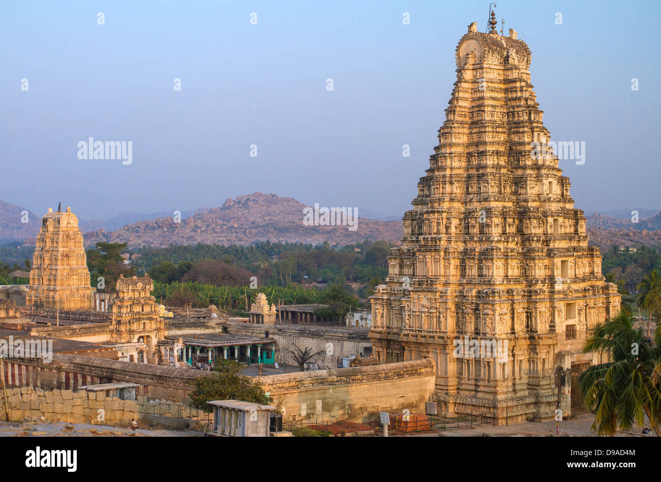 Tempio Virupaksha in Hampi, Karnataka, India Foto Stock