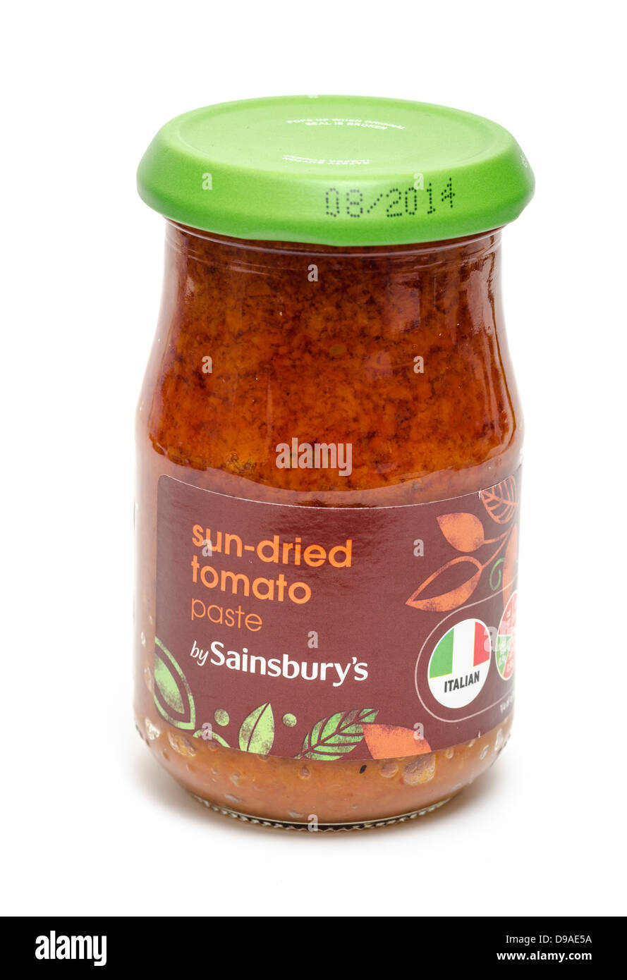 Sainsbury's essiccate al sole di pasta di pomodoro Foto Stock