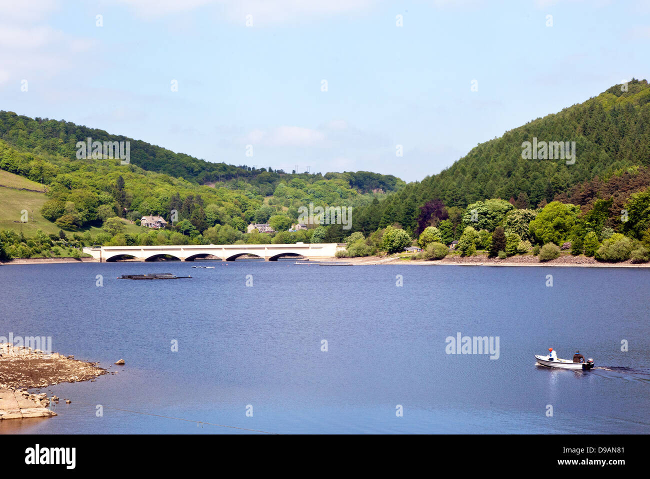 Serbatoio Ladybower Il Peak District DERBYSHIRE REGNO UNITO Foto Stock