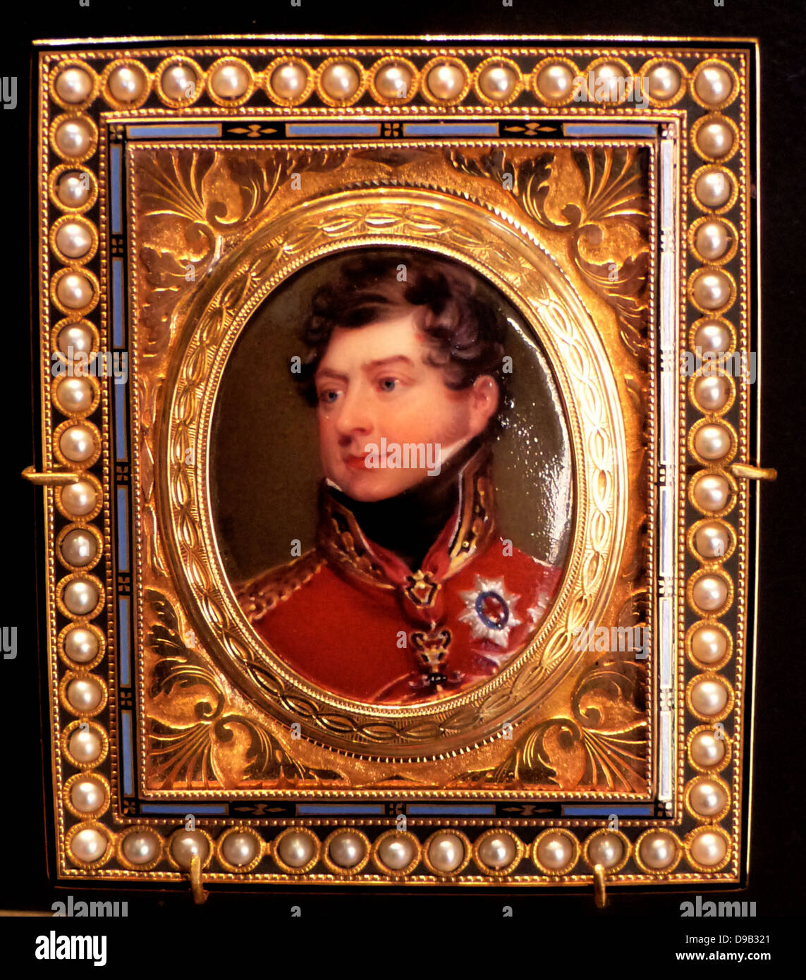 George IV, 1821. Il figlio maggiore di George 111, divenne Principe Reggente nel 1811 e si è riusciti a 1820. Fino all'età di 19 il principe era stato tenuto sotto stretto controllo. Foto Stock