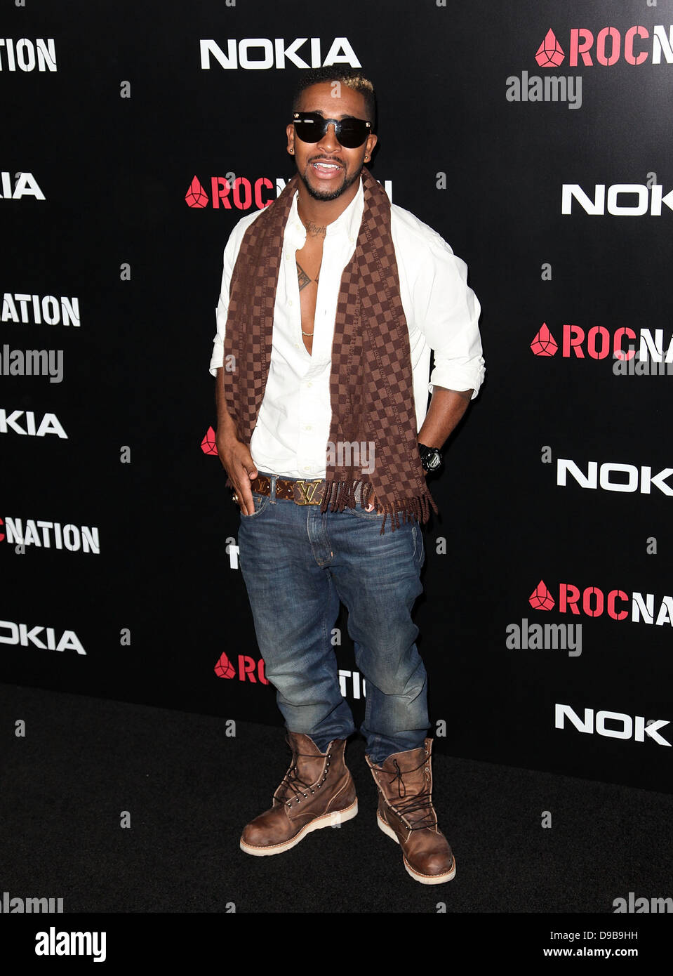 Roc Omarion Nazione Pre-Grammy Brunch al Soho House West Hollywood, California - 11.02.12 Foto Stock