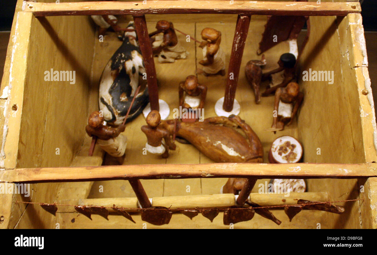 Macello, egiziano, Dynasty 11 c. 2009-1998 A.C. Foto Stock