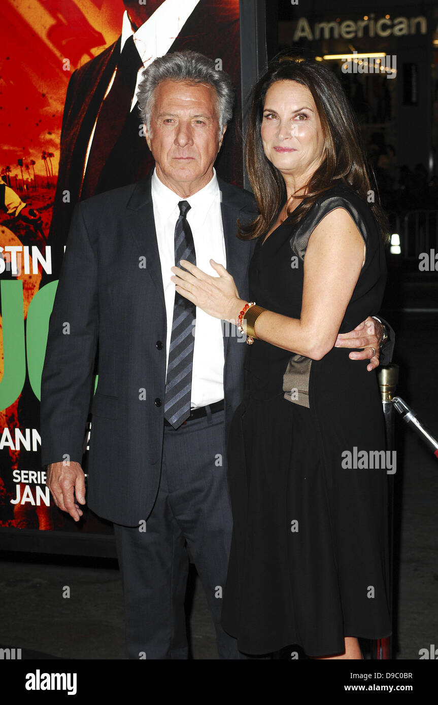 Dustin Hoffman, Lisa Gottsegen del HBO 'fortuna' Los Angeles Premiere detenute a Grauman's Chinese Theatre Hollywood, California - 25.01.12 Foto Stock