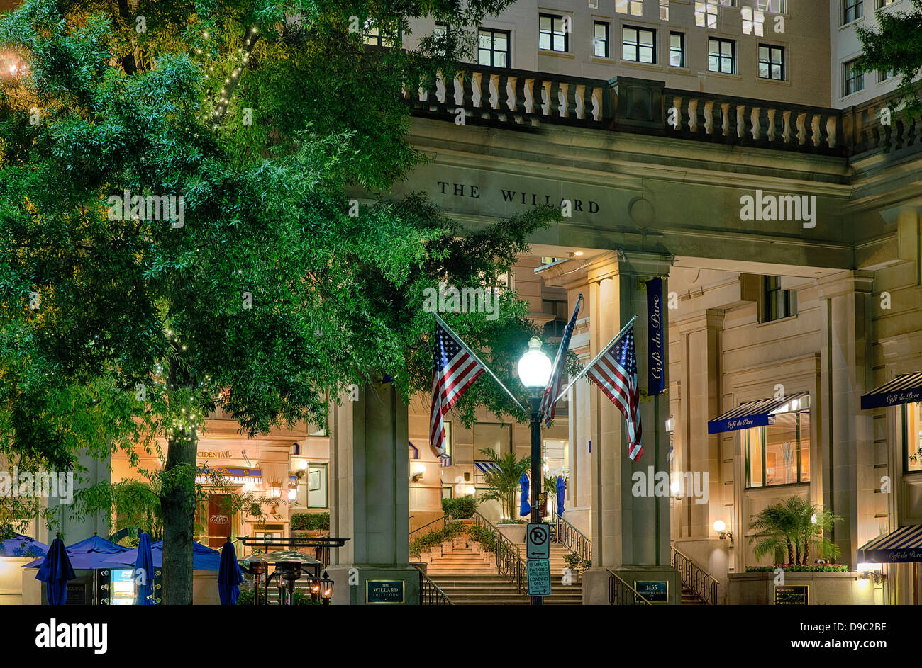 Willard Intercontinental Hotel di Washington DC, Stati Uniti d'America Foto Stock