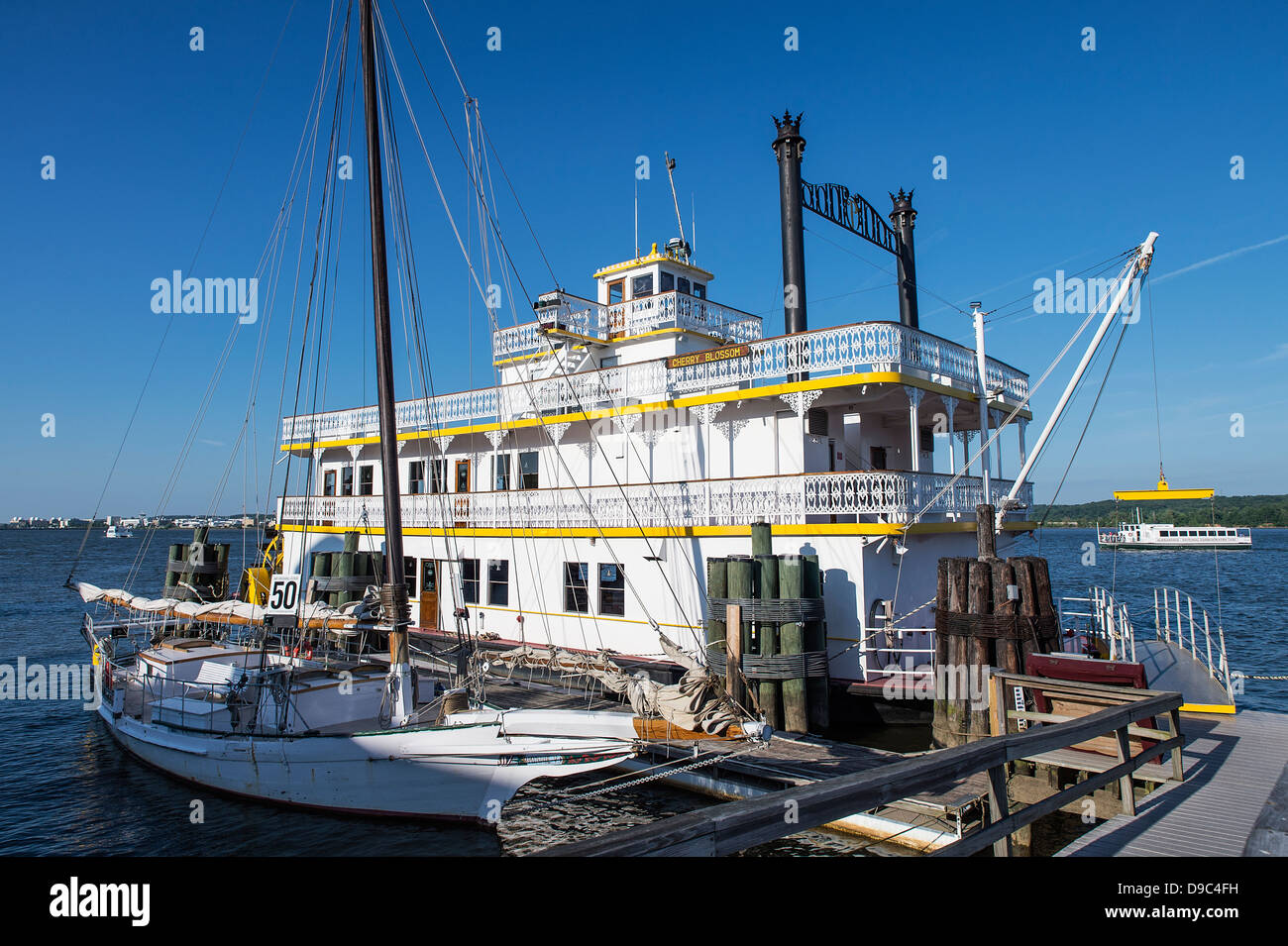 Riverboat 'Cherry Blossom', Alessandria, Virginia, Stati Uniti d'America Foto Stock