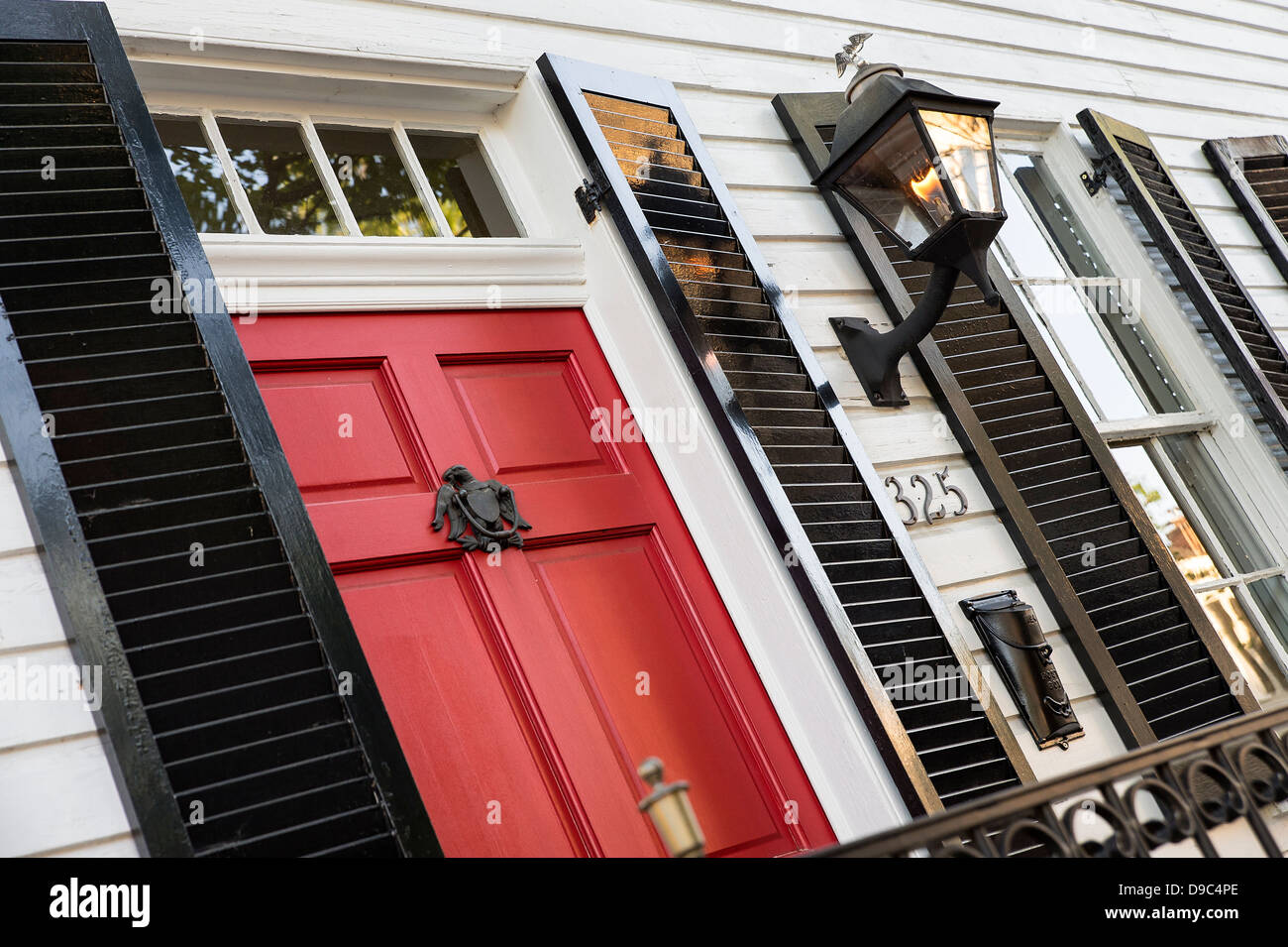 Town House nella storica Citta' Vecchia di Alexandria, Virginia, Stati Uniti d'America Foto Stock