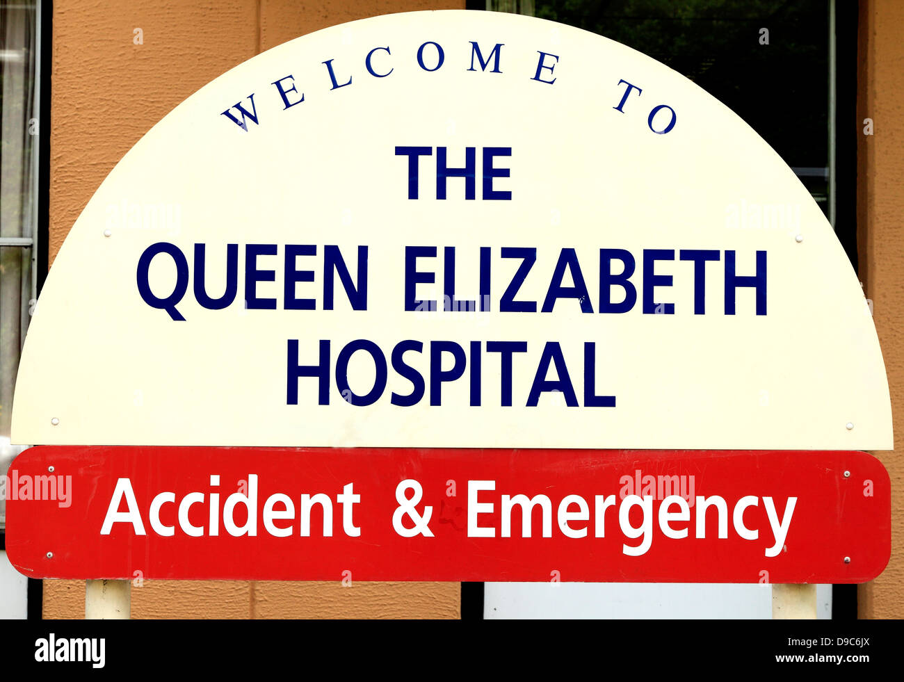 Kings Lynn, Norfolk, Queen Elizabeth Hospital NHS, pronto soccorso ala, England Inglese Regno Unito negli ospedali Foto Stock