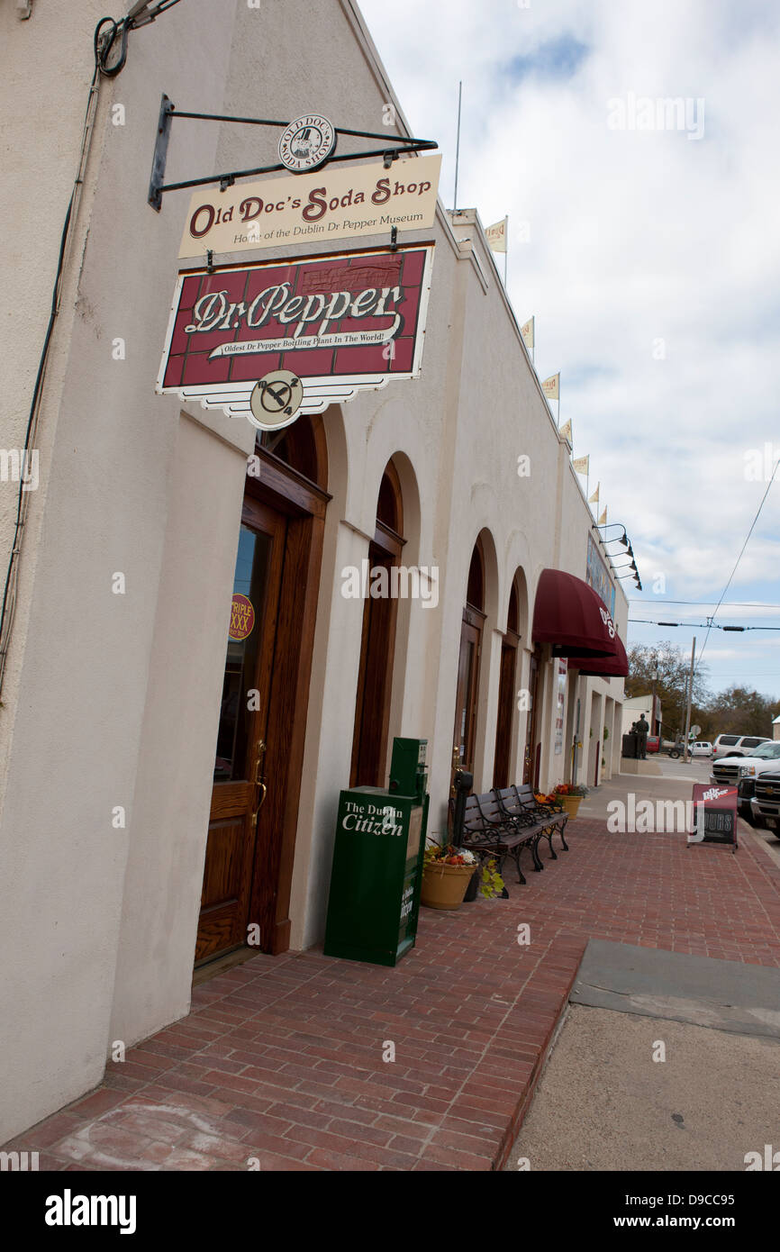 Il Dott. Pepper Bottling Company impianto, Dublino, Texas, Stati Uniti d'America Foto Stock