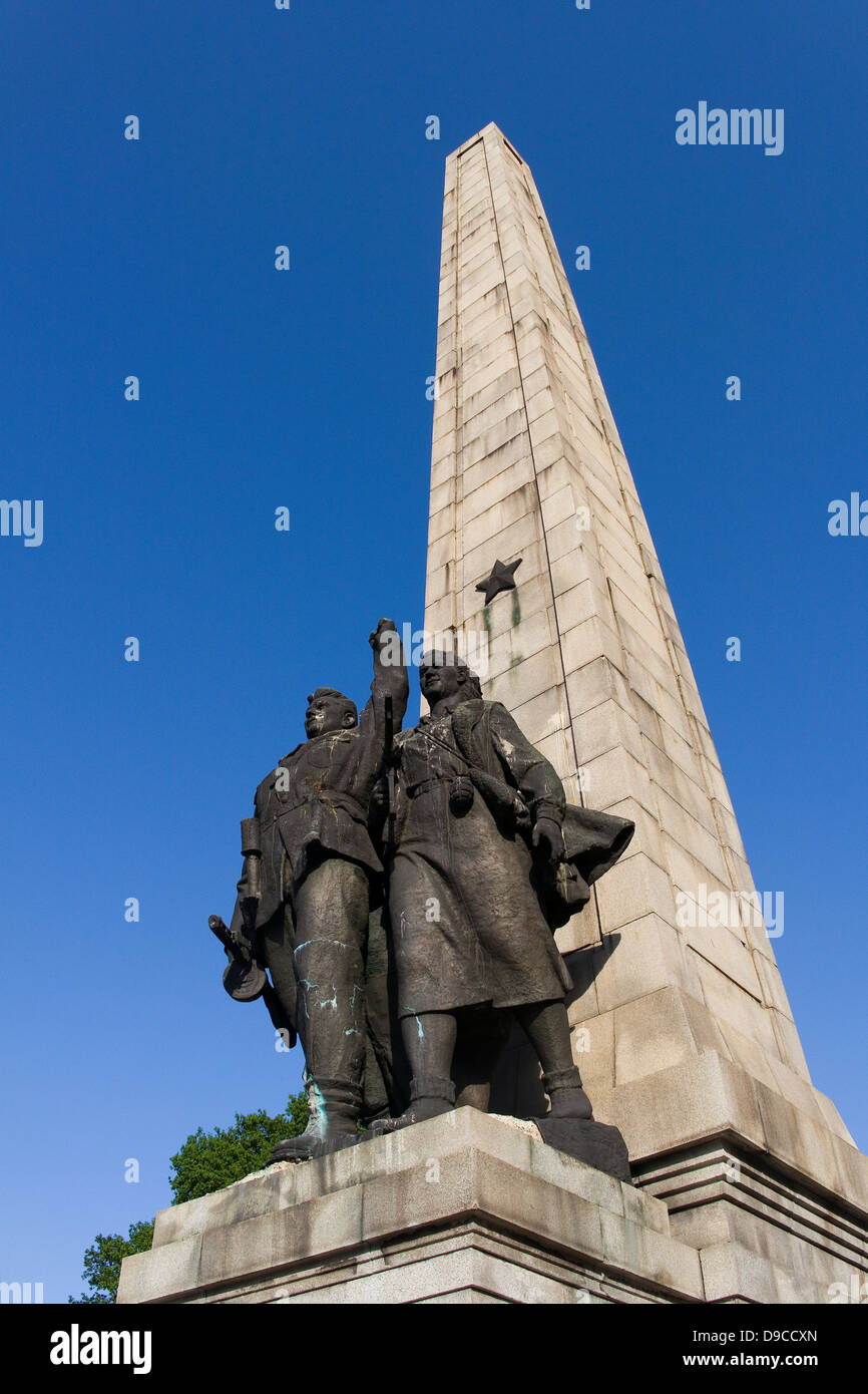 Tumulo di fratellanza - Monumento alla lotta contro il fascismo in Boris Giardini in Sofia Bulgaria Foto Stock