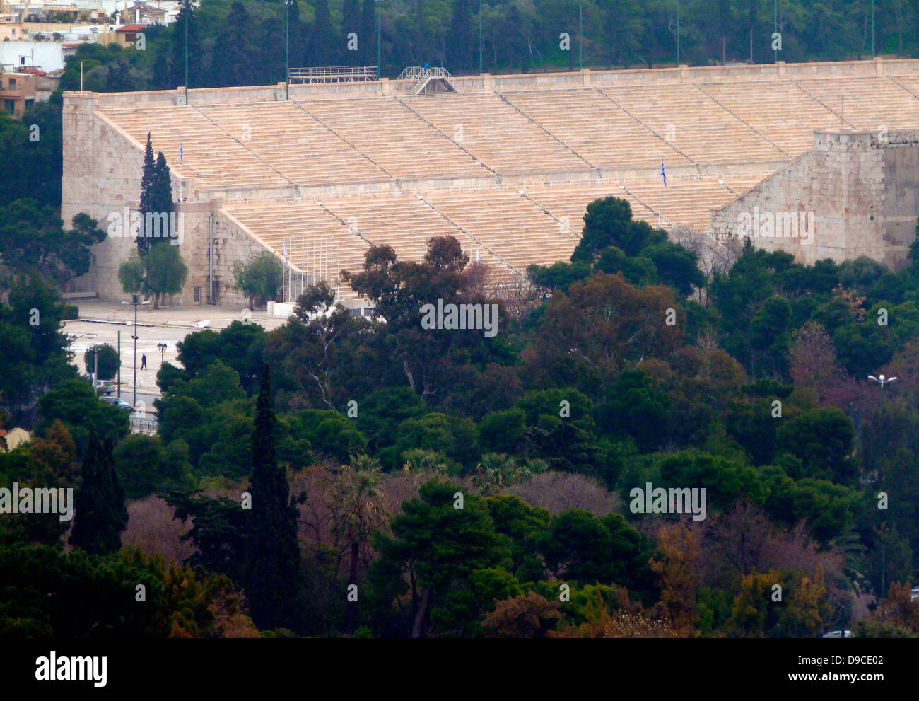 Il 1896 Panathinaiko Stadium di Atene, in Grecia, costruito per i primi Giochi Olimpici dell'era moderna. Foto Stock