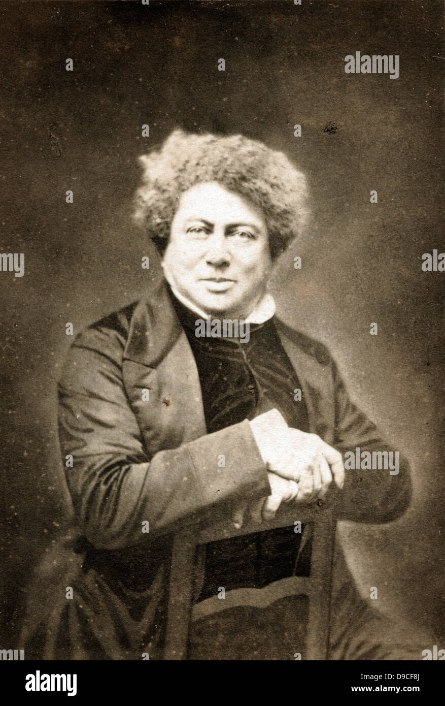 Alexandre Dumas pere,1855, da Nadar - Foto Stock