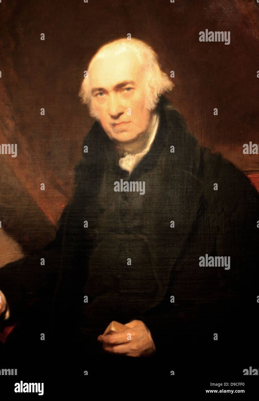 Dettaglio da "Ritratto di James Watt' 1812, da Sir Thomas Lawrence (1769-1830). Foto Stock