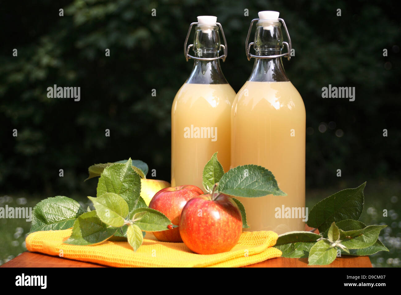 Più fresca di succo di mela Foto Stock