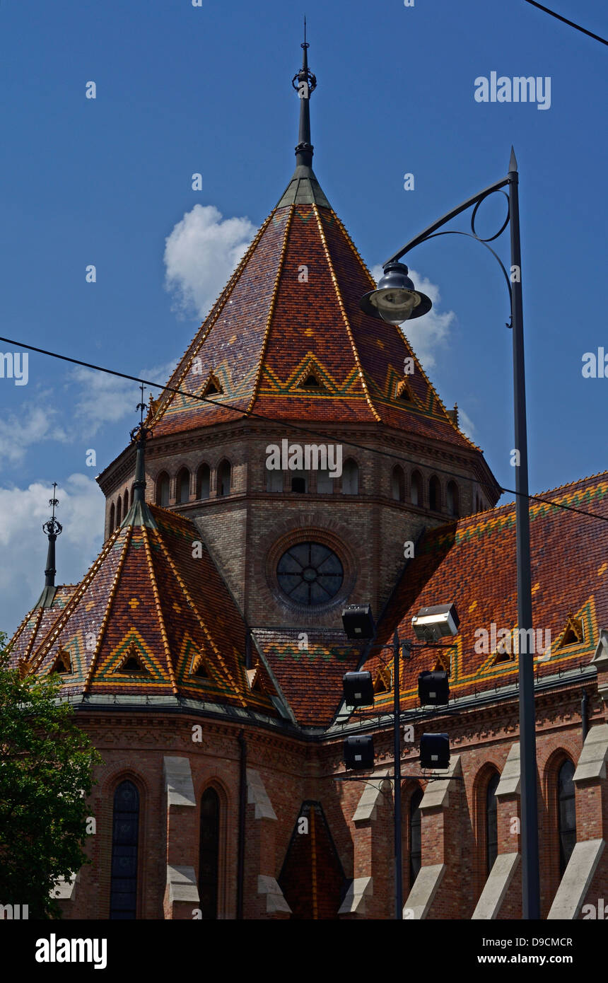 Piccola torre della chiesa dei Cappuccini Budapest Ungheria europa Foto Stock