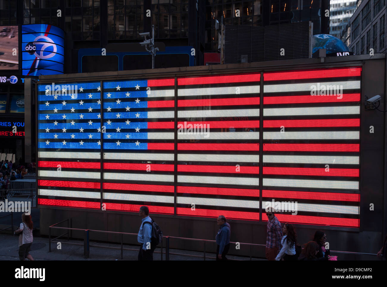 Neon di Bandiera americana Foto Stock