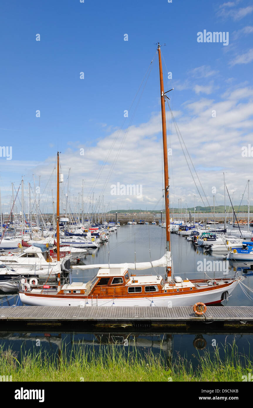 Troon yacht haven in South Ayrshire, in Scozia, Regno Unito Foto Stock