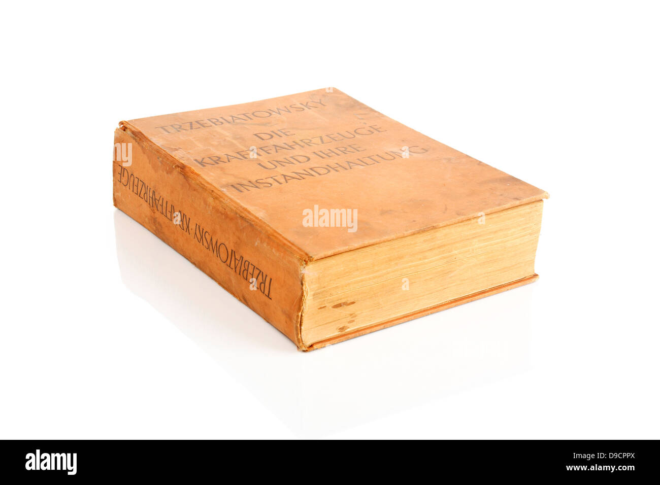 Vecchio manuale per la tecnologia automotive vecchio Handbook of Automotive Engineers, Foto Stock
