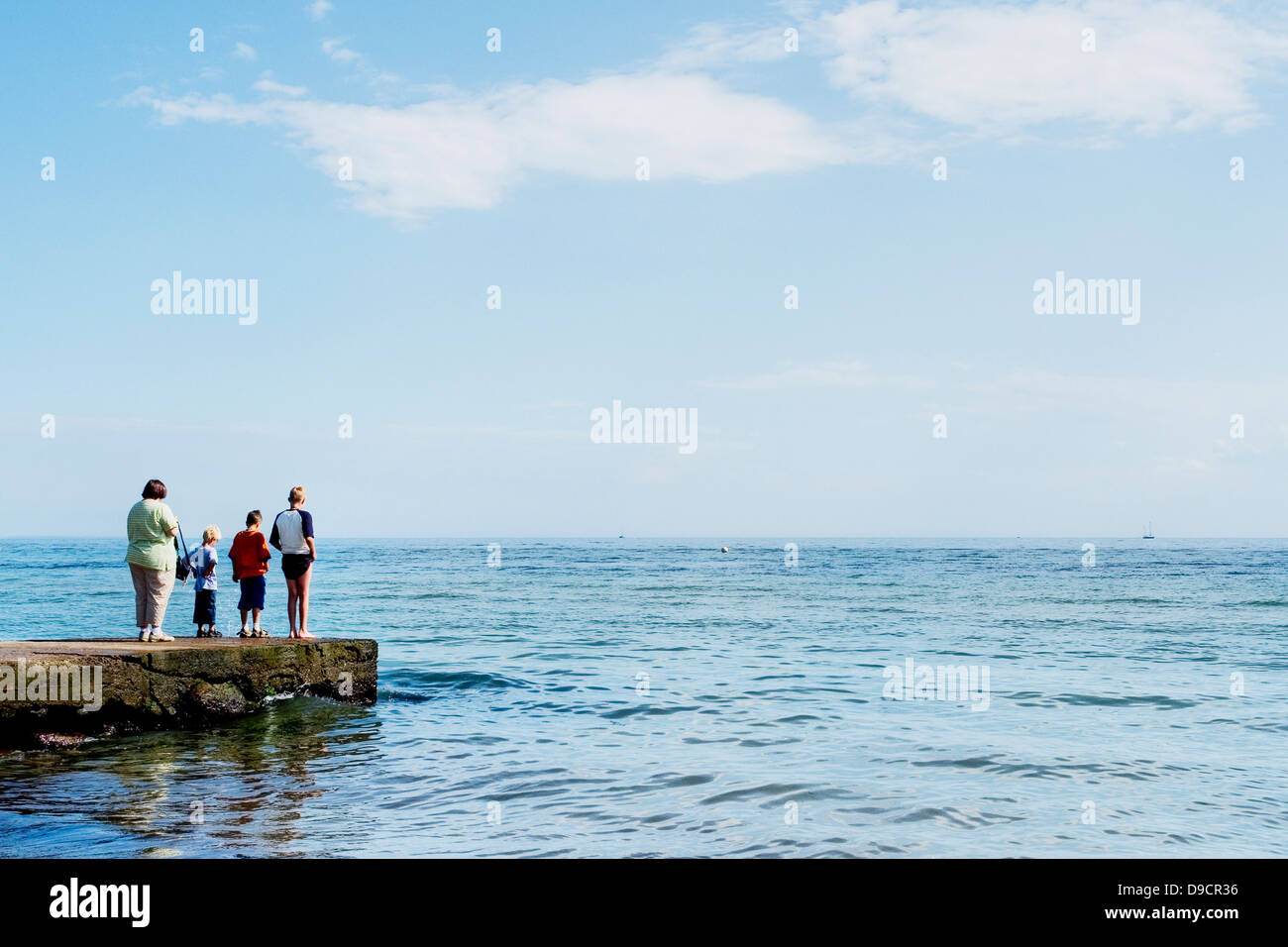 Sguardo sul mare Foto Stock