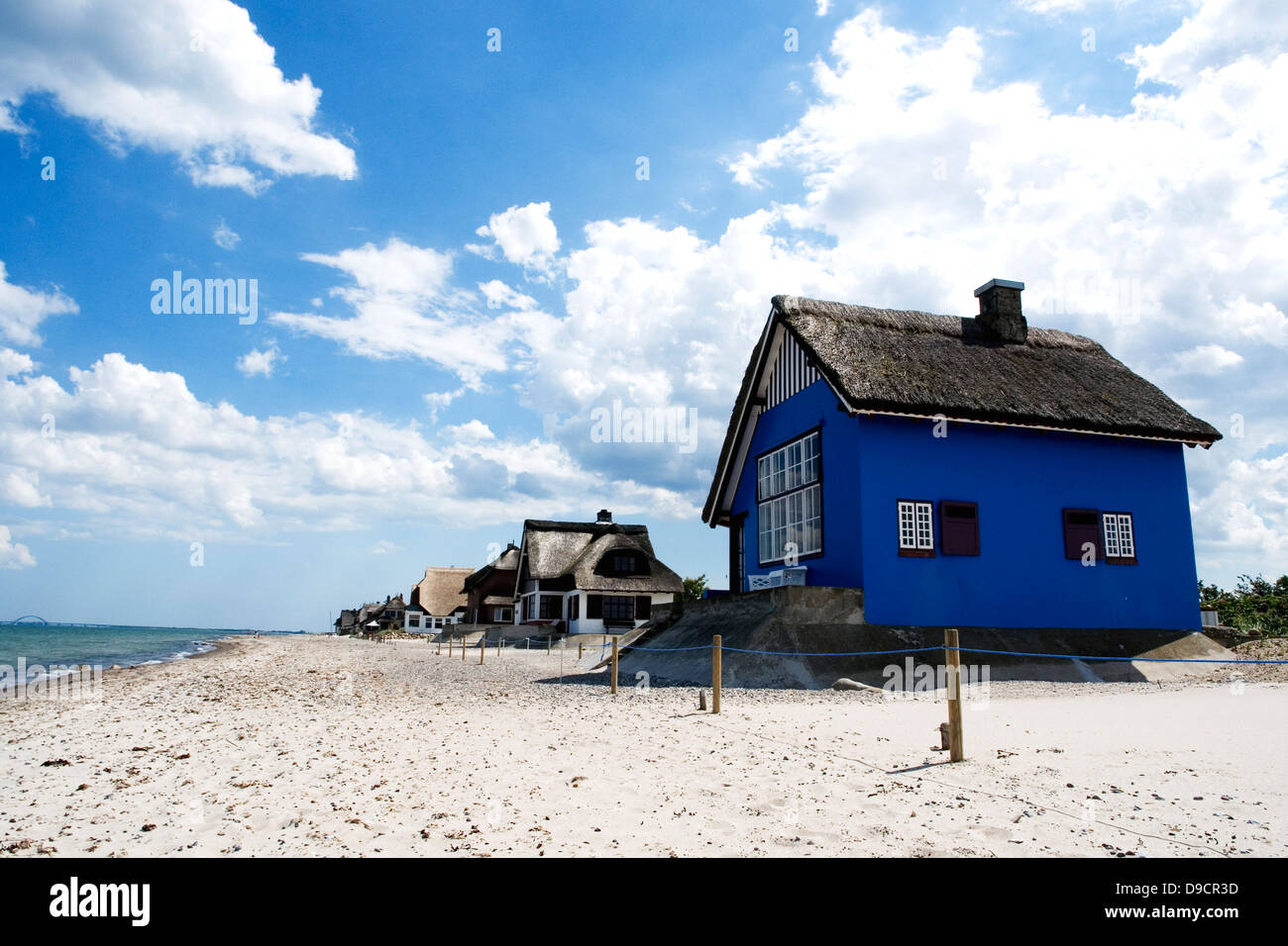 Cottage estivi e sul Mar Baltico Foto Stock