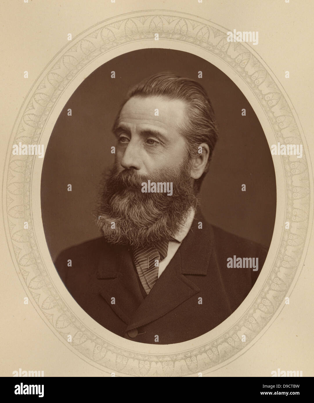 Henry Tamworth pozzetti (1828-1903) British ritratto pittore e miniatore, raffigurato c1878. Eletto Royal accademico nel 1870. Foto Stock