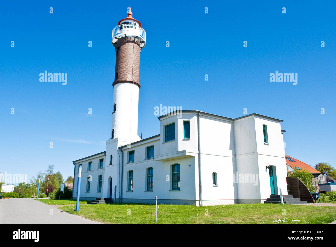 Faro in Timmen villaggio sull'isola di Poel Foto Stock