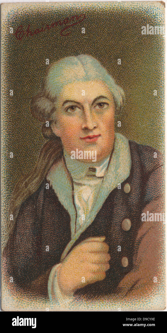 David Garrick (1717-1779) l'attore inglese, drammaturgo, produttore e direttore di teatro, uno dei più grandi e influenti personalità teatrale del XVIII secolo. Chromolithograph. Foto Stock