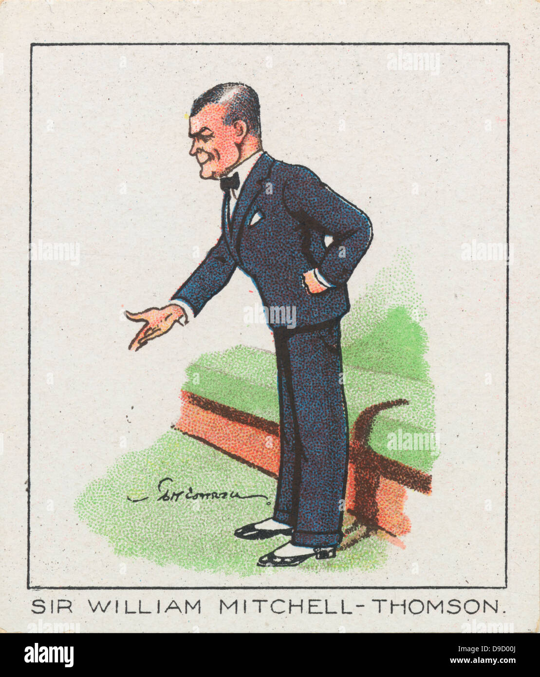 William Mitchell-Thomson, primo Baron Selsdon (1877-1938), ritish Conservtive politico. Chromolithograph 1929. Foto Stock