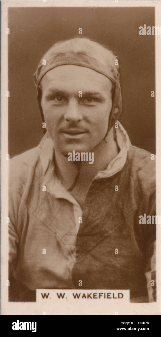 William Wavell Wakefield, primo Baron Wakefield (1898-1983) English Rugby Union player, Presidente del Rugby Union e il politico conservatore. Fotografia c1929. Foto Stock