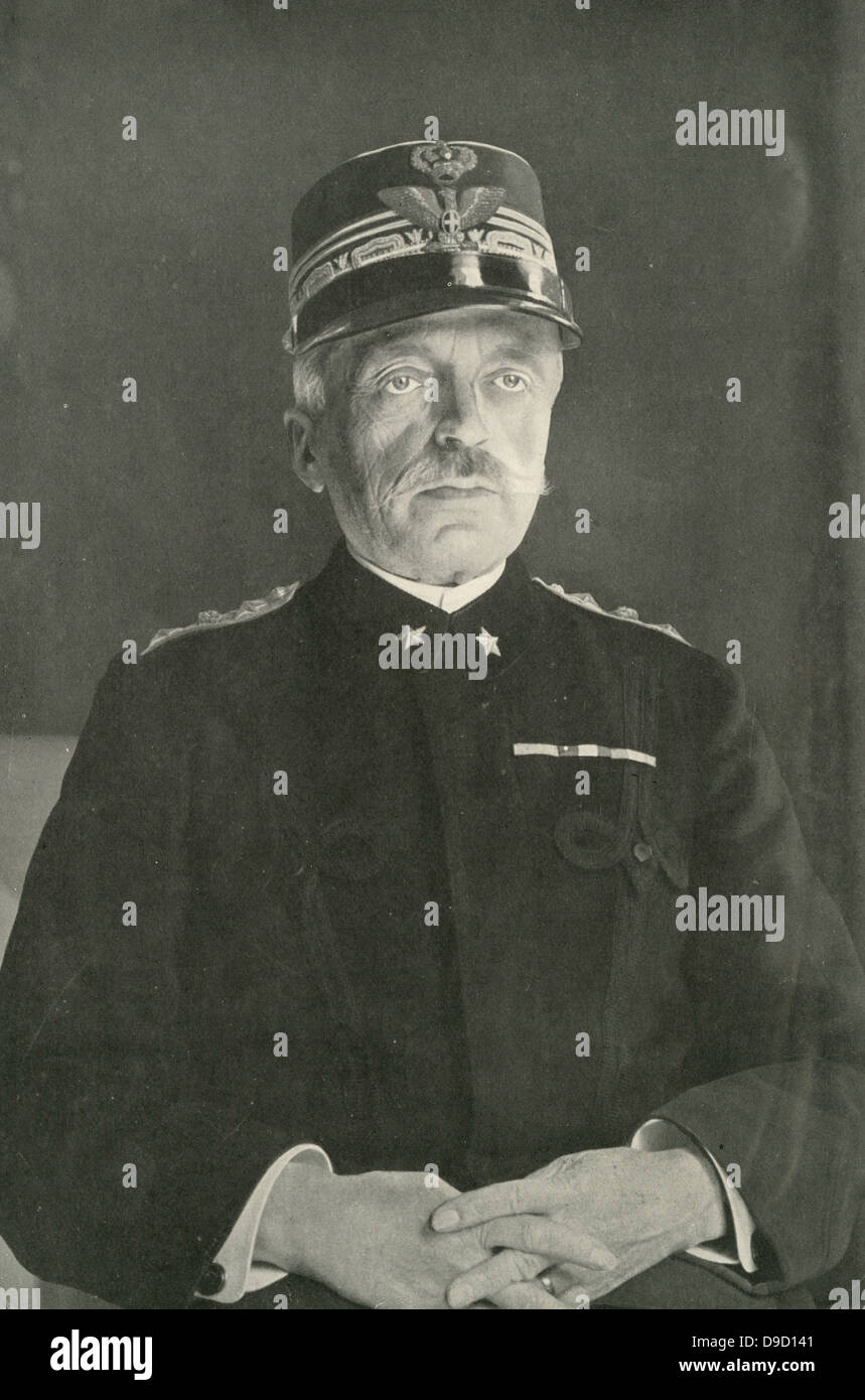 Maresciallo di Campo Luigi Cadorna (1850-1928) Direttore del personale dell'esercito italiano durante la Prima Guerra Mondiale. Foto Stock
