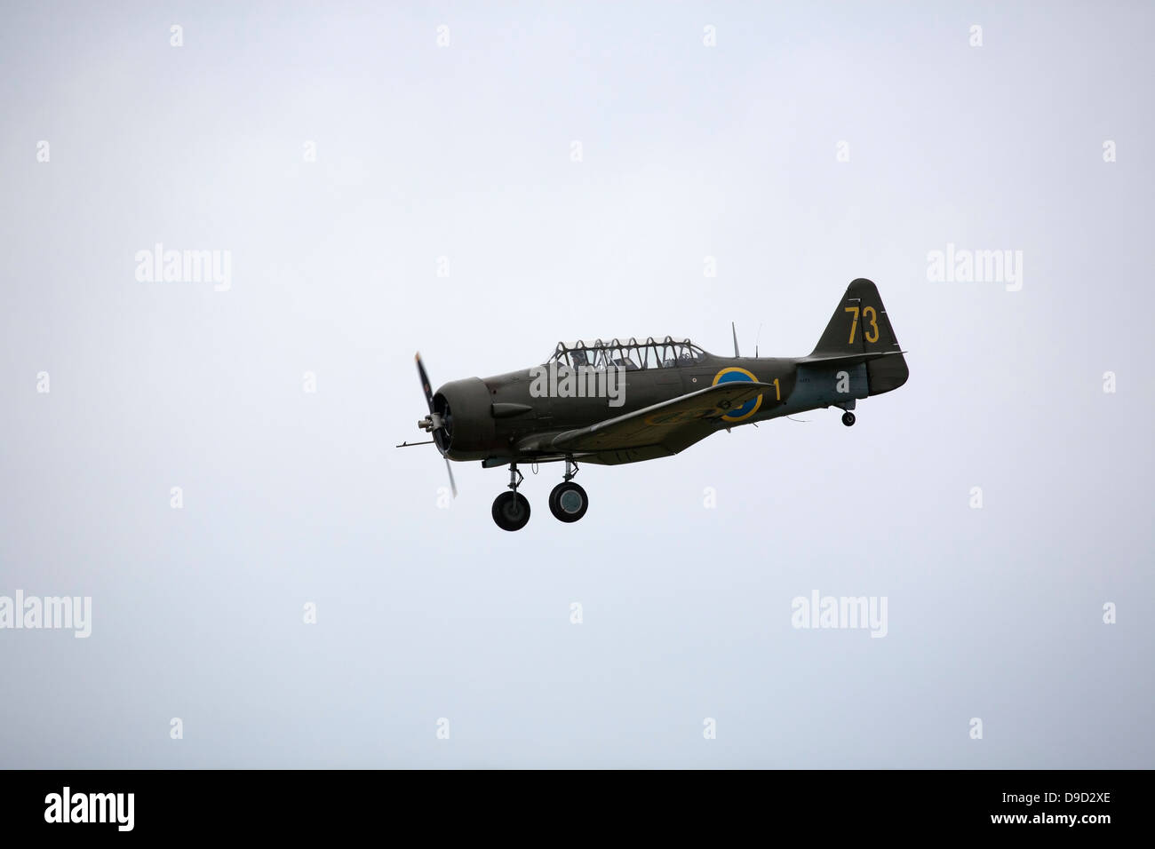 SK 16 a Harvard a Lappeenranta Airshow internazionale 16 Giugno 2013 Foto Stock