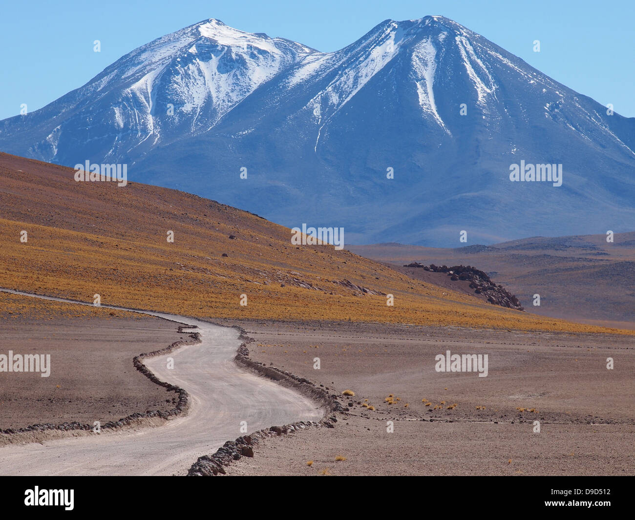 Percorso sul deserto di Atacama. Foto Stock