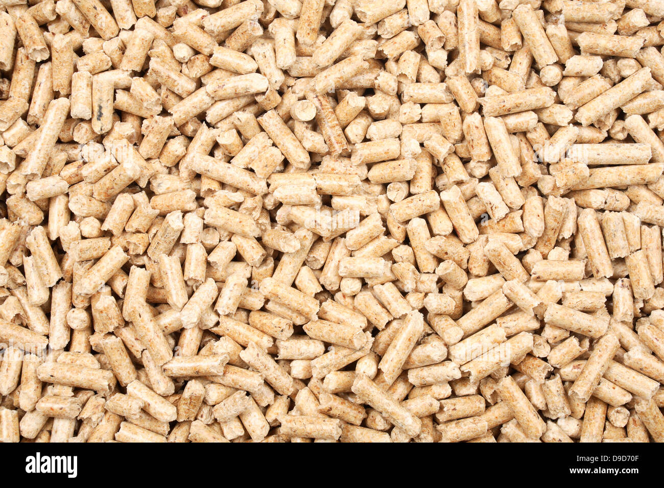Holzpellets Foto Stock