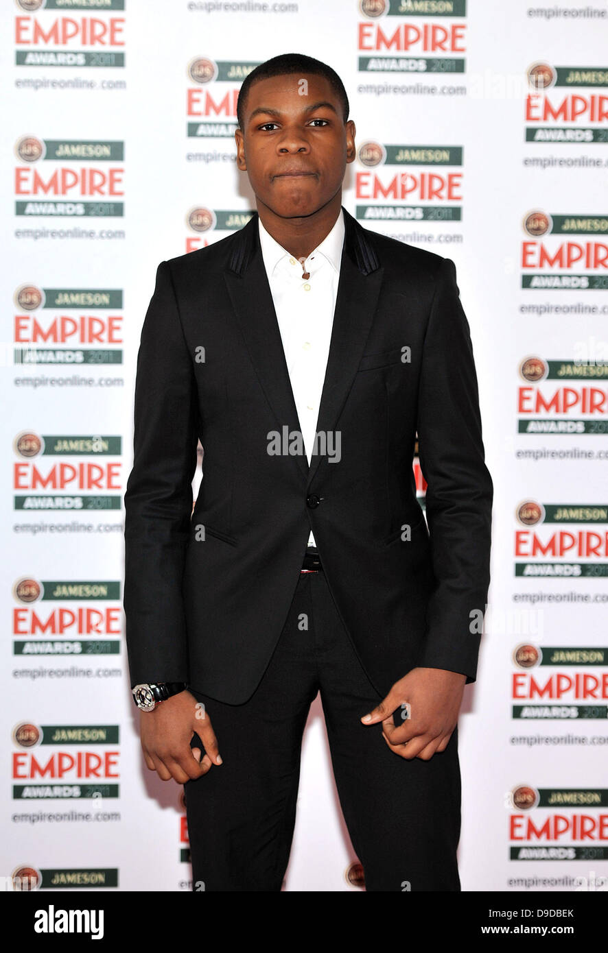 John Boyega Jameson Empire Awards tenutosi presso la struttura Grosvenor House - Arrivi. Londra, Inghilterra - 27.03.11 Foto Stock