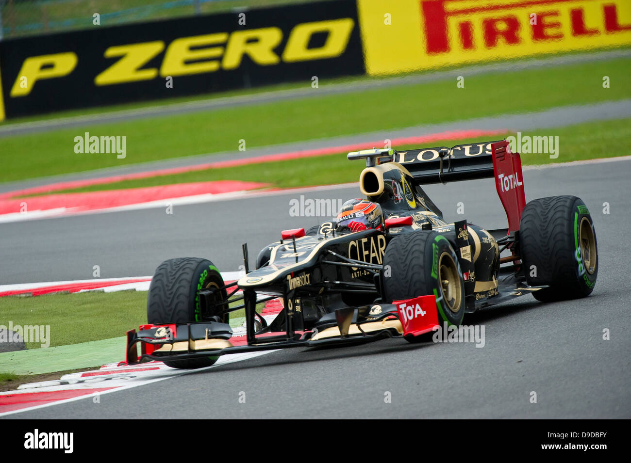 Romain Grosjean, Lotus F1, Silverstone, British Grand Prix 2012, Foto Stock