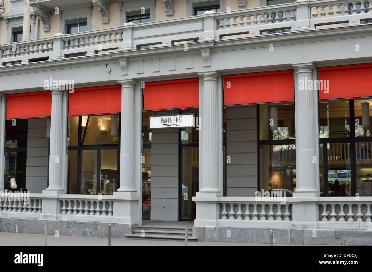 Panta Rhei fashion store in Limmatquai, Zurigo, Svizzera. Foto Stock