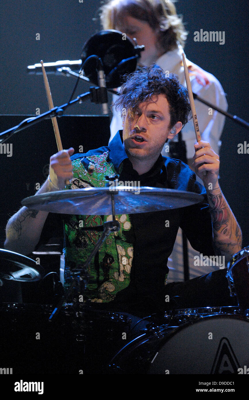 Jeremy Gara 2011 Juno Awards tenutosi presso la Air Canada Centre - Mostra di Toronto Canada - 27.03.11 Foto Stock