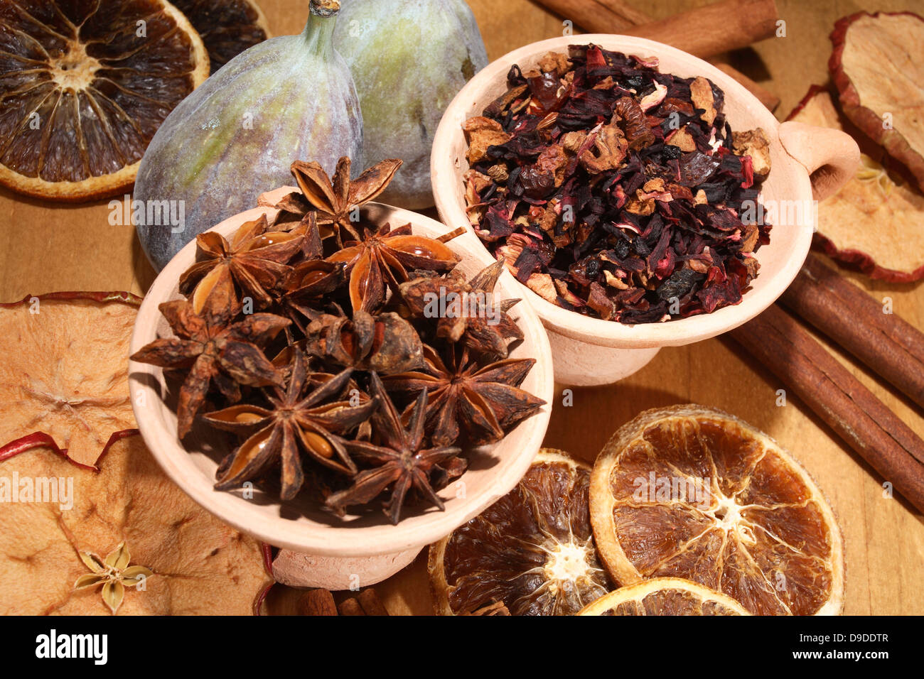 Tè orientali miscela Foto Stock