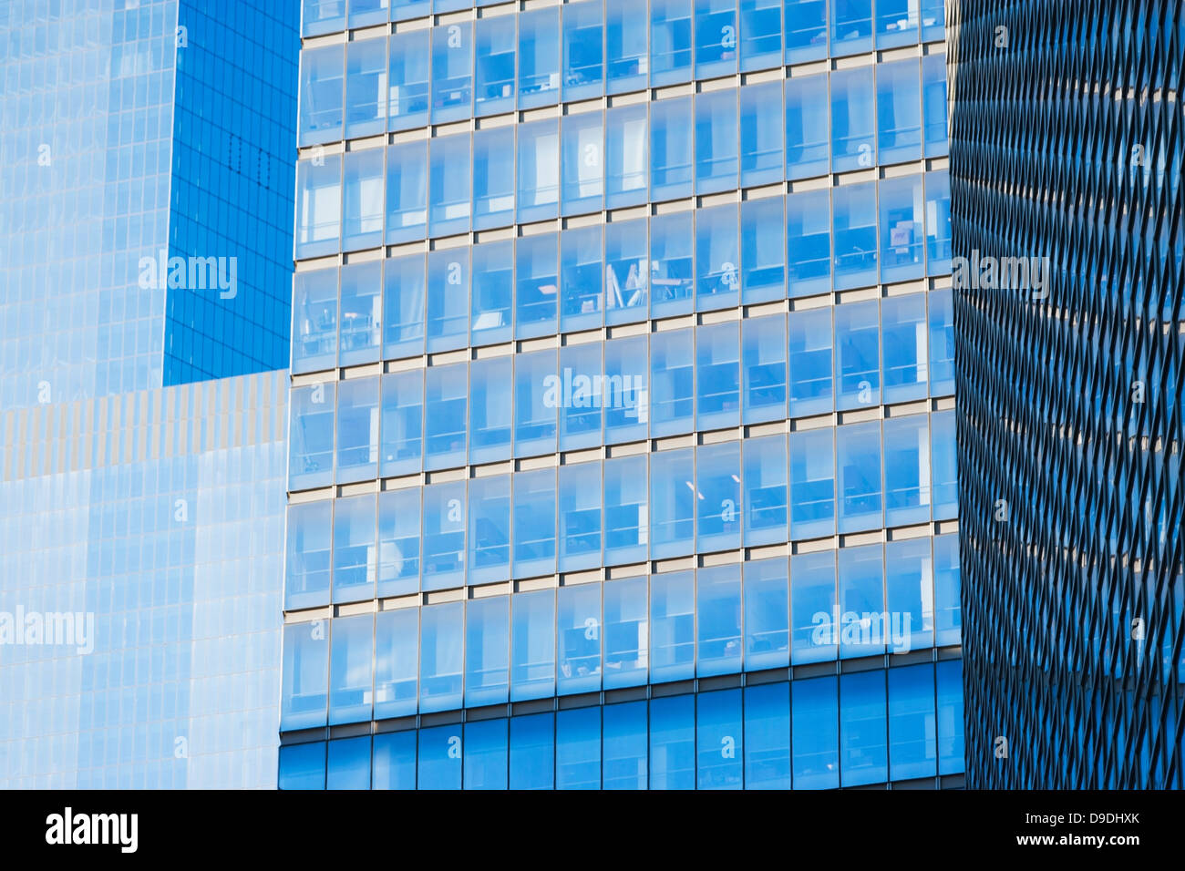 Abstract di edificio per uffici esterni Foto Stock