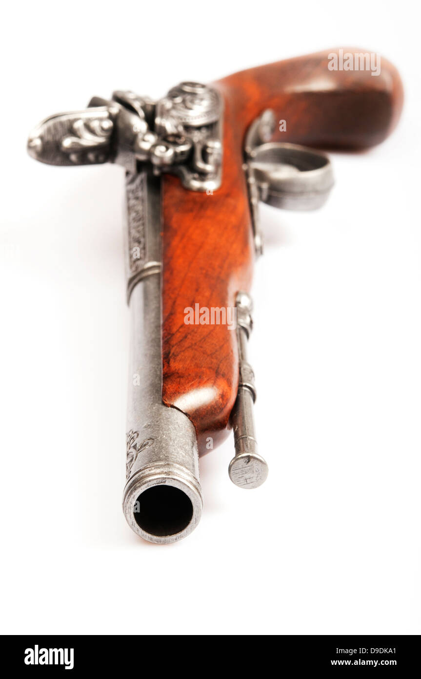 Pistola Flintlock Foto Stock