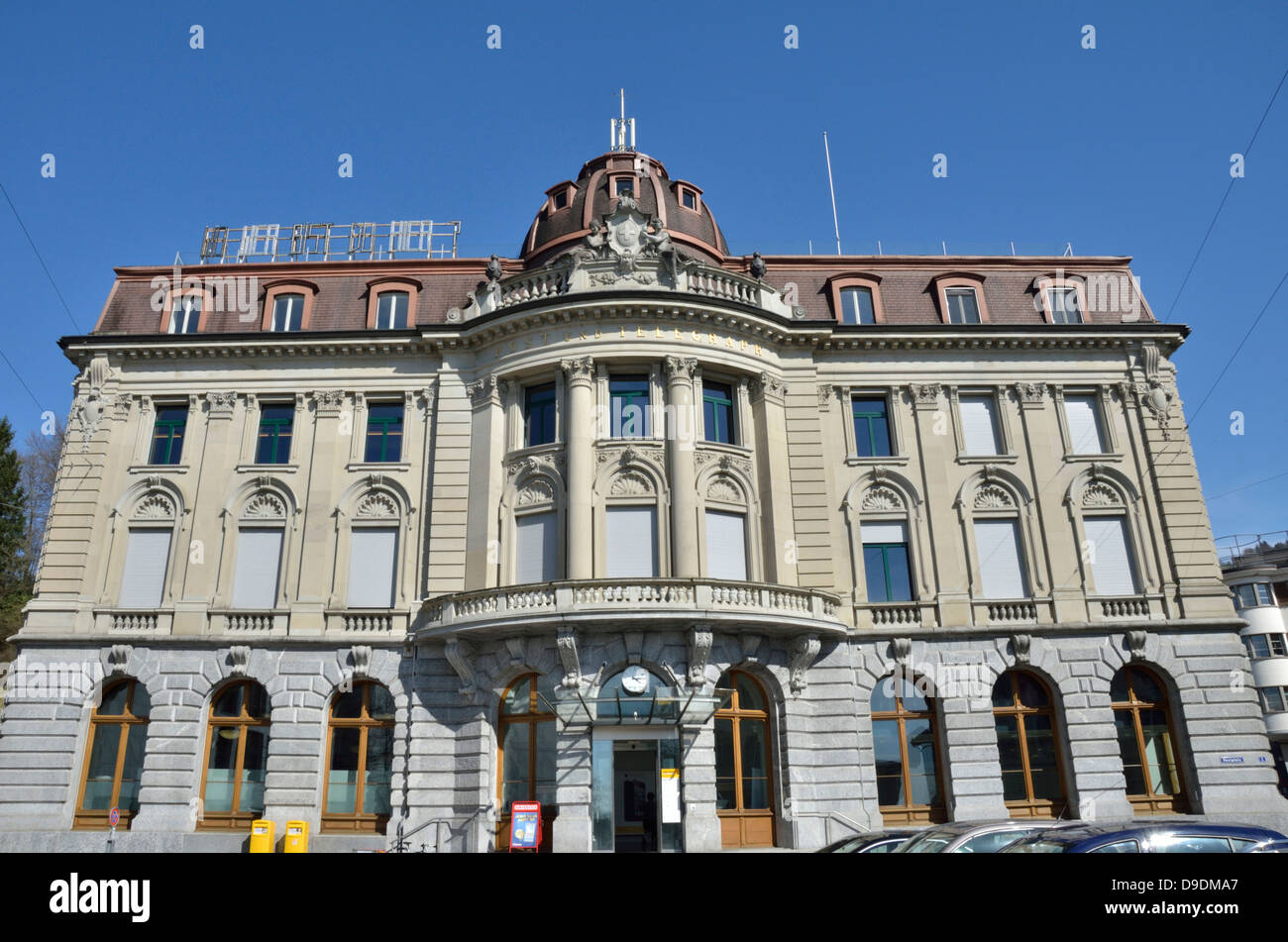 Uffici postali principali, Zug, Svizzera. Foto Stock