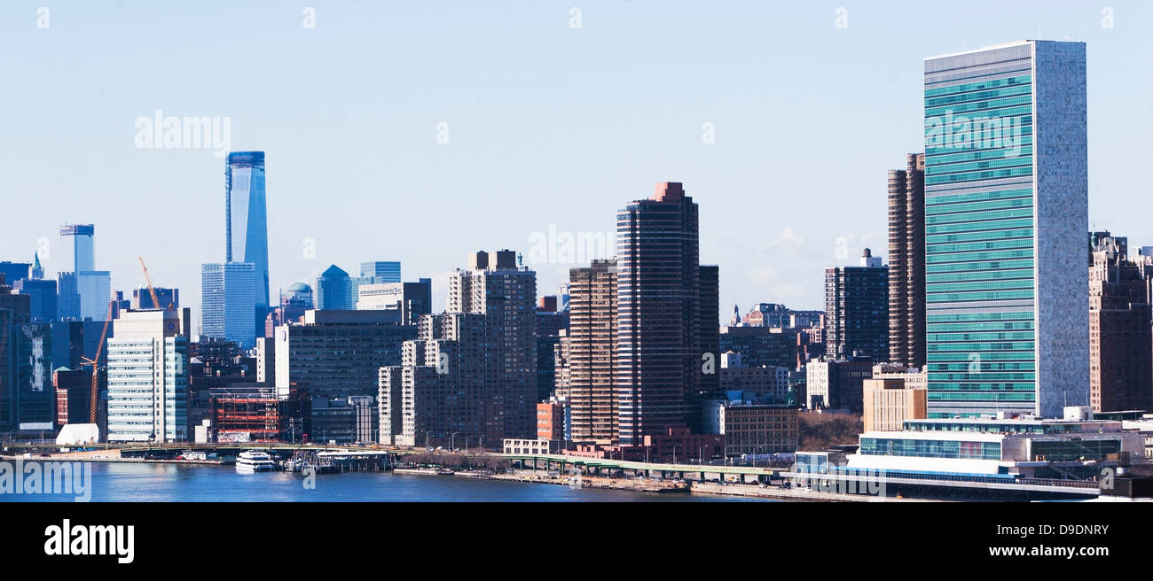 Palazzo delle Nazioni Unite a New York City Foto Stock